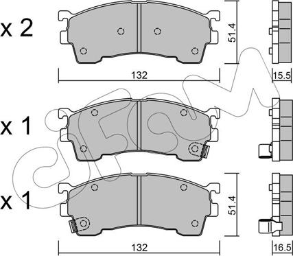 Cifam 822-223-1 - Kit pastiglie freno, Freno a disco autozon.pro