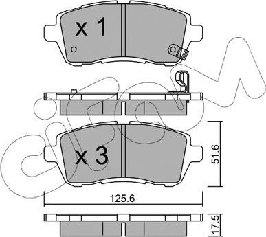 Cifam 822-793-0 - Kit pastiglie freno, Freno a disco autozon.pro