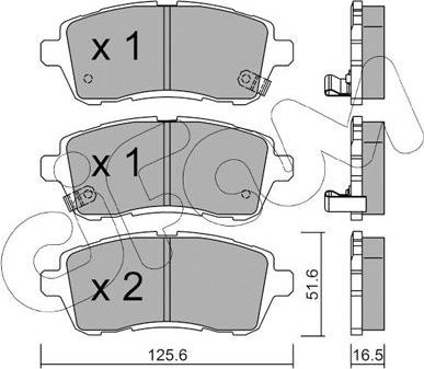 Cifam 822-793-1 - Kit pastiglie freno, Freno a disco autozon.pro