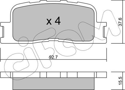 Cifam 822-753-0 - Kit pastiglie freno, Freno a disco autozon.pro