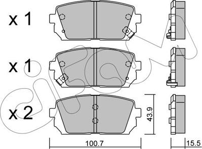 Cifam 822-784-0 - Kit pastiglie freno, Freno a disco autozon.pro