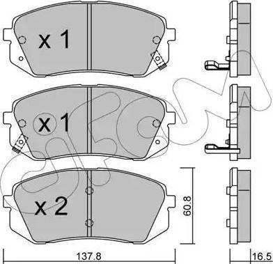 RIDER RD.3323.DB3461 - Kit pastiglie freno, Freno a disco autozon.pro