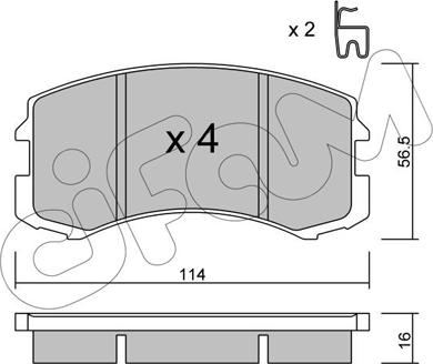 Cifam 822-736-0 - Kit pastiglie freno, Freno a disco autozon.pro