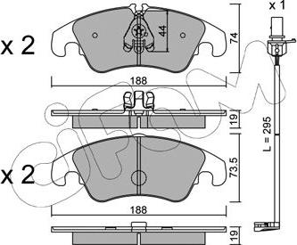 Cifam 822-775-0K - Kit pastiglie freno, Freno a disco autozon.pro