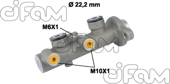 Cifam 202-654 - Cilindro maestro del freno autozon.pro