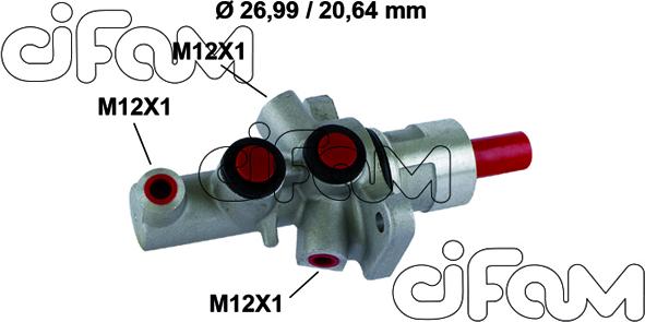 Cifam 202-858 - Cilindro maestro del freno autozon.pro