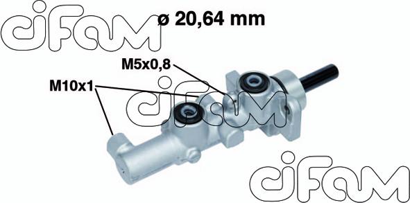 Cifam 202-734 - Cilindro maestro del freno autozon.pro