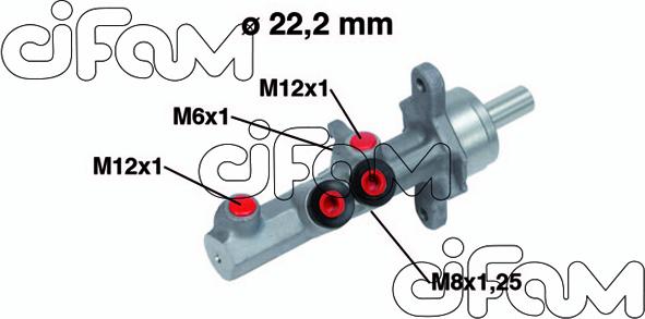 Cifam 202-721 - Cilindro maestro del freno autozon.pro