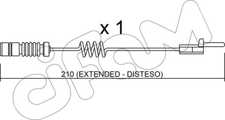 Cifam SU.099 - Contatto segnalazione, Usura past. freno / mat. d'attrito autozon.pro