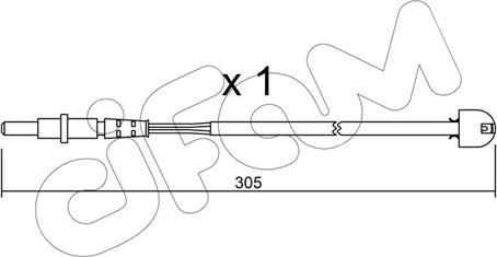 Cifam SU.098 - Contatto segnalazione, Usura past. freno / mat. d'attrito autozon.pro