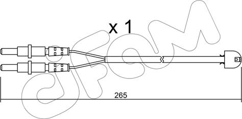 Cifam SU.053 - Contatto segnalazione, Usura past. freno / mat. d'attrito autozon.pro