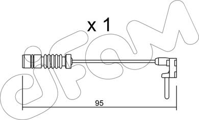 Cifam SU.011 - Contatto segnalazione, Usura past. freno / mat. d'attrito autozon.pro