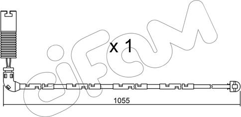 Cifam SU.196 - Contatto segnalazione, Usura past. freno / mat. d'attrito autozon.pro
