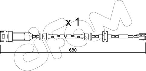 Cifam SU.145 - Contatto segnalazione, Usura past. freno / mat. d'attrito autozon.pro