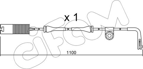 Cifam SU.148 - Contatto segnalazione, Usura past. freno / mat. d'attrito autozon.pro