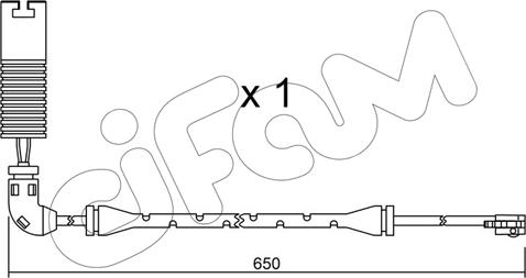 Cifam SU.147 - Contatto segnalazione, Usura past. freno / mat. d'attrito autozon.pro