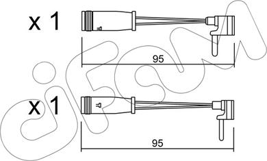 Cifam SU.159K - Contatto segnalazione, Usura past. freno / mat. d'attrito autozon.pro