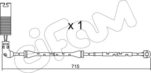 Cifam SU.155 - Contatto segnalazione, Usura past. freno / mat. d'attrito autozon.pro