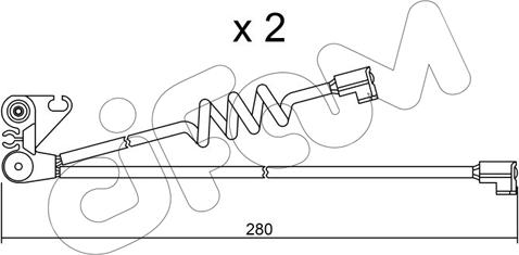 Cifam SU.169K - Contatto segnalazione, Usura past. freno / mat. d'attrito autozon.pro