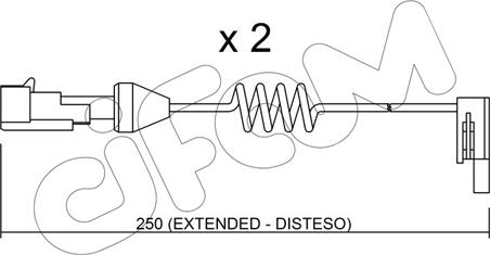 Cifam SU.166K - Contatto segnalazione, Usura past. freno / mat. d'attrito autozon.pro