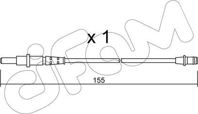 Cifam SU.163 - Contatto segnalazione, Usura past. freno / mat. d'attrito autozon.pro