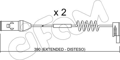 Cifam SU.167K - Contatto segnalazione, Usura past. freno / mat. d'attrito autozon.pro