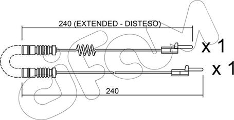 Cifam SU.109K - Contatto segnalazione, Usura past. freno / mat. d'attrito autozon.pro