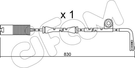 Cifam SU.104 - Contatto segnalazione, Usura past. freno / mat. d'attrito autozon.pro