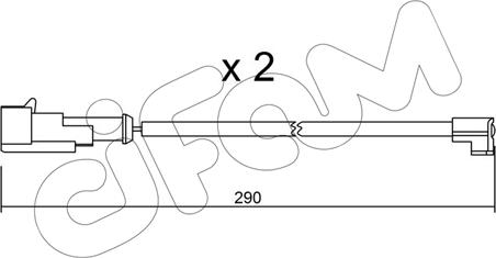 Cifam SU.100K - Contatto segnalazione, Usura past. freno / mat. d'attrito autozon.pro