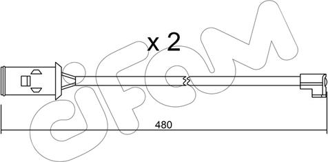 Cifam SU.101K - Contatto segnalazione, Usura past. freno / mat. d'attrito autozon.pro
