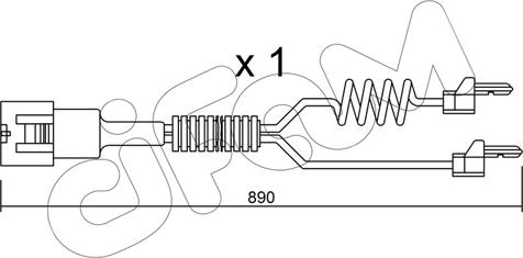 Cifam SU.103 - Contatto segnalazione, Usura past. freno / mat. d'attrito autozon.pro