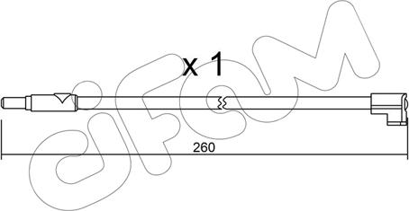 Cifam SU.116 - Contatto segnalazione, Usura past. freno / mat. d'attrito autozon.pro