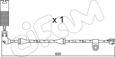 Cifam SU.112 - Contatto segnalazione, Usura past. freno / mat. d'attrito autozon.pro