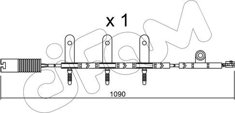 Cifam SU.189 - Contatto segnalazione, Usura past. freno / mat. d'attrito autozon.pro