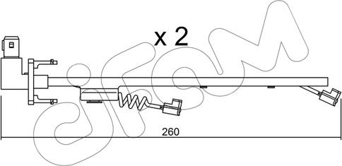 Cifam SU.184K - Contatto segnalazione, Usura past. freno / mat. d'attrito autozon.pro