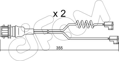 Cifam SU.181K - Contatto segnalazione, Usura past. freno / mat. d'attrito autozon.pro