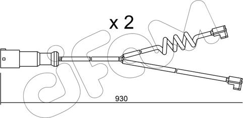 Cifam SU.188K - Contatto segnalazione, Usura past. freno / mat. d'attrito autozon.pro