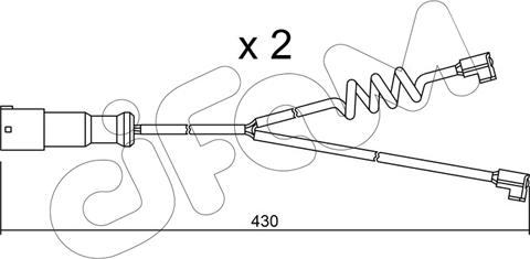 Cifam SU.187K - Contatto segnalazione, Usura past. freno / mat. d'attrito autozon.pro