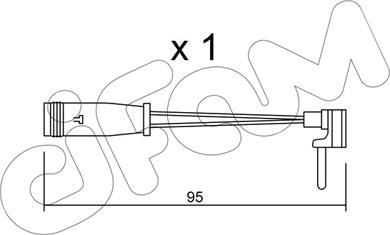 Cifam SU.129 - Contatto segnalazione, Usura past. freno / mat. d'attrito autozon.pro