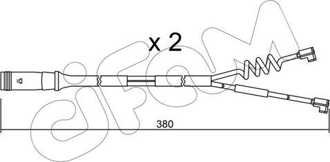 Cifam SU.175K - Contatto segnalazione, Usura past. freno / mat. d'attrito autozon.pro