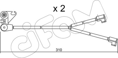 Cifam SU.170K - Contatto segnalazione, Usura past. freno / mat. d'attrito autozon.pro
