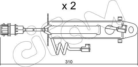 Cifam SU.178K - Contatto segnalazione, Usura past. freno / mat. d'attrito autozon.pro