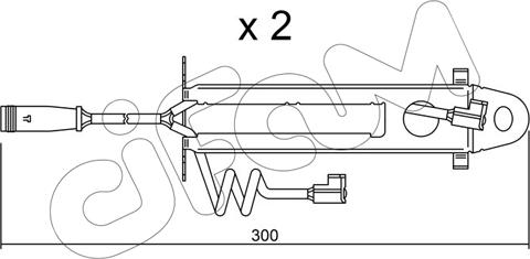 Cifam SU.173K - Contatto segnalazione, Usura past. freno / mat. d'attrito autozon.pro