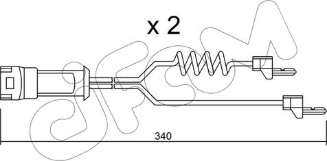 Cifam SU.172K - Contatto segnalazione, Usura past. freno / mat. d'attrito autozon.pro