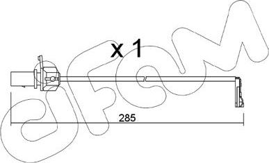 Cifam SU.345 - Contatto segnalazione, Usura past. freno / mat. d'attrito autozon.pro