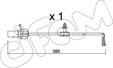 Cifam SU.346 - Contatto segnalazione, Usura past. freno / mat. d'attrito autozon.pro