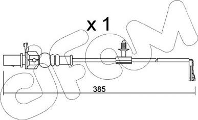 Cifam SU.348 - Contatto segnalazione, Usura past. freno / mat. d'attrito autozon.pro