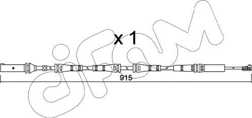 Cifam SU.351 - Contatto segnalazione, Usura past. freno / mat. d'attrito autozon.pro