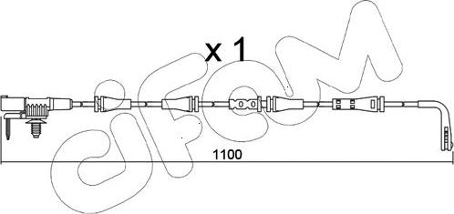 Cifam SU.358 - Contatto segnalazione, Usura past. freno / mat. d'attrito autozon.pro