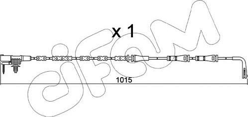 Cifam SU.357 - Contatto segnalazione, Usura past. freno / mat. d'attrito autozon.pro